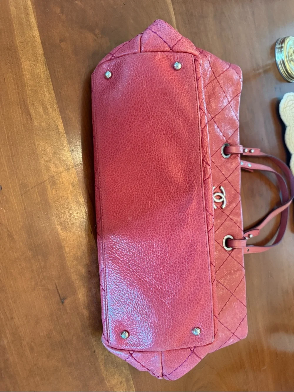Chanel Large On the Road Tote Pink Leather Bag